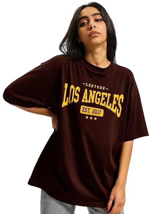 women oversized printed t-shirt 